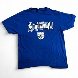 NBA Sacramento Kings Blue Fruit of the Loom T-Shirt